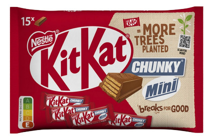Kit Kat Oblea Chocolate (15un) Chunky Mini Importado