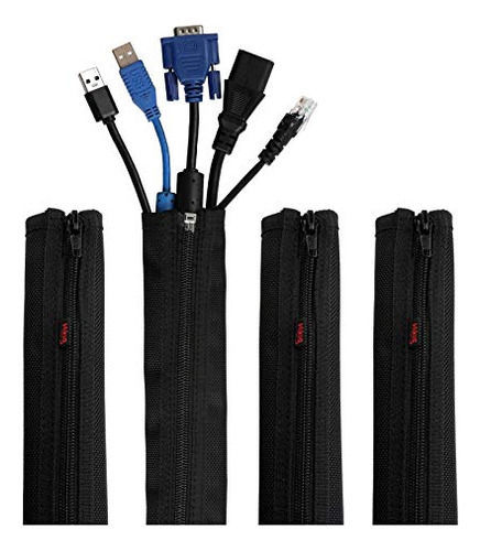 Funda De Gestión De Cables, Sistema Organizador De Cab...