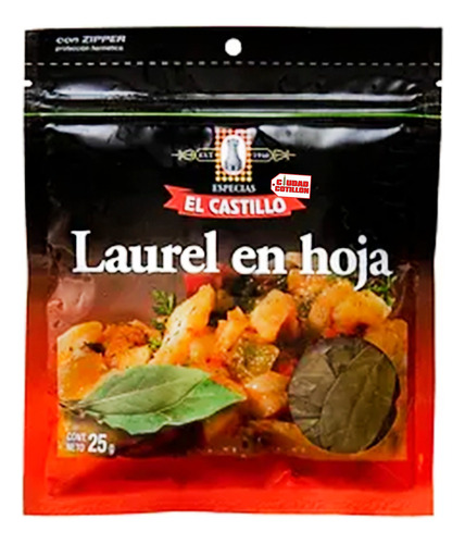 Laurel Hoja 25grs Premium El Castillo Especias-ciudad Cotill