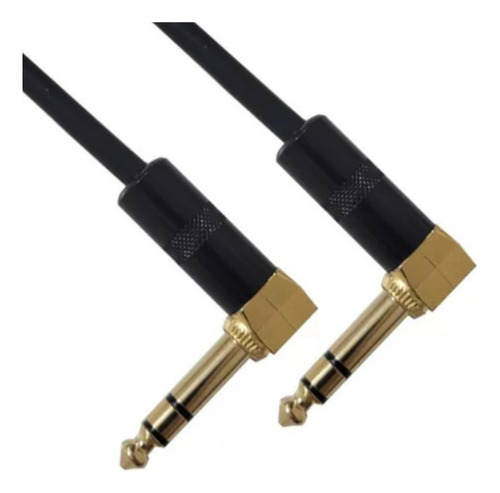 Cabo Avello P10 X P10 90 Graus Profissional Mono Para Violão Microfone Guitarra Teclado 5m