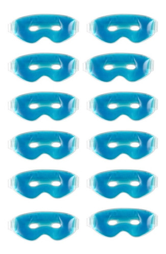 Imagen 1 de 5 de Kit 12 Máscaras Antifaz Relajante De Gel Frio-calor Jessamy