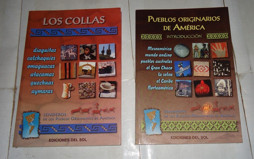 Lote 2 Libros Pueblos Originarios Ed. Del Sol  Como Nuevos