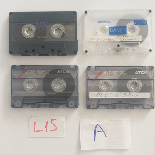 Fita Cassete K7 Lote 15 Com 10 Fitas Leia O Anúncio (Usado)