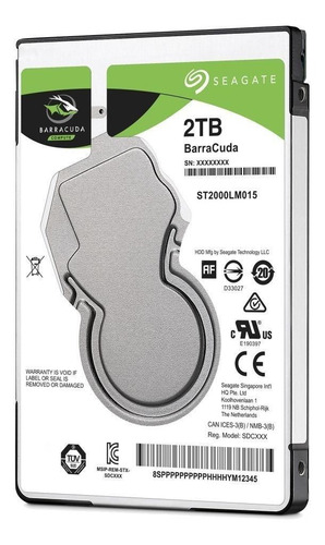 Imagen 2 de 2 de Disco duro interno Seagate Barracuda ST2000LM015 2TB verde