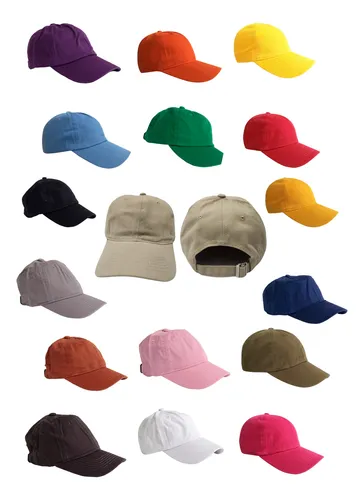 comprar Paquete 10 Gorras Gabardina Colores A Elegir 