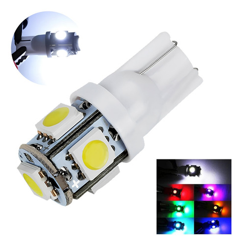 20 Foco Pellizco 5 Leds 5050 T10-158 Color A Eligir