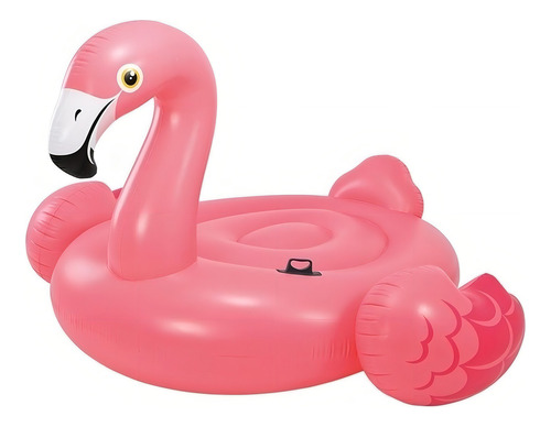 Flamingo Salvavidas Inflable Alberca 142x137 Cm Intex 57558 Rojo