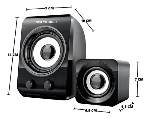 Parlante Multilaser SP172 negro