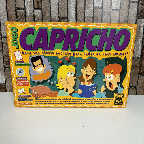 Antigo Jogo De Tabuleiro Da Revista Capricho - Grow Anos 90 (Usado)
