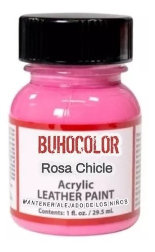 Pintura Para Cuero / Tela  Madera 35ml Rosa Chicle Buhocolor