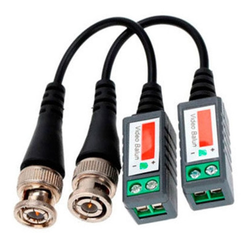 Video Balun Ahd Rabicho Conector Borne E Bnc Fasgold Fs-394