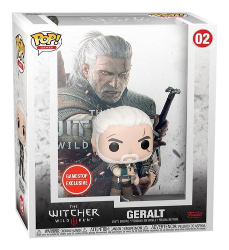 Imagen 1 de 4 de Geralt The Witcher 3 Game Cover Funko Pop Gamestop Exc