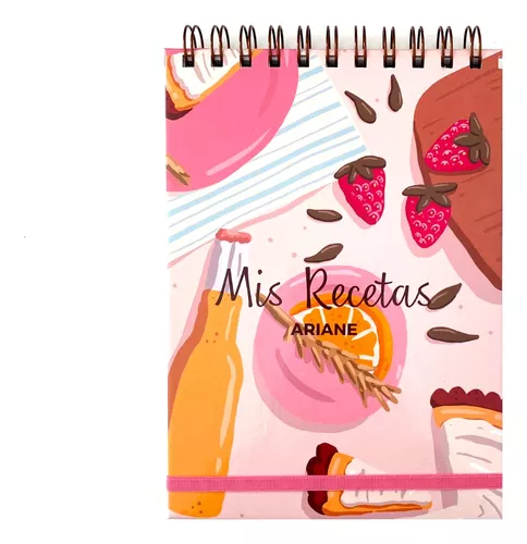 Cuadernos Recetas Cocina Tapa Dura A5 Anillado