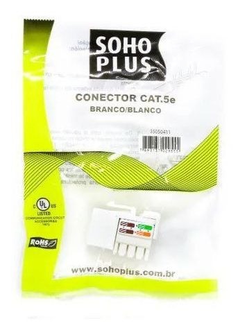 Imagem 5 de 5 de Espelho Rj45 Cat5 Triplo Linha Sublime