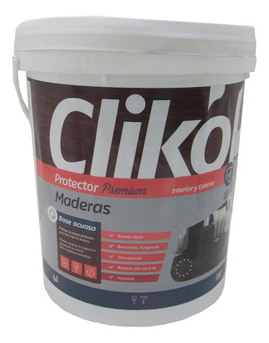 Protector Para Madera 4 Litros Base Acuosa Clikol G P