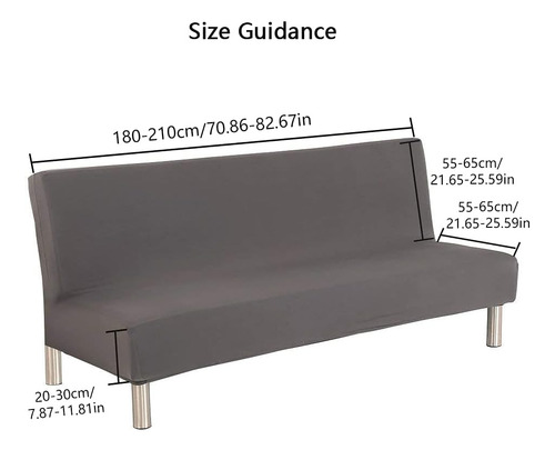 Cornasee Funda Elástica Para Sofá Cama, Funda Para Futón, Fu
