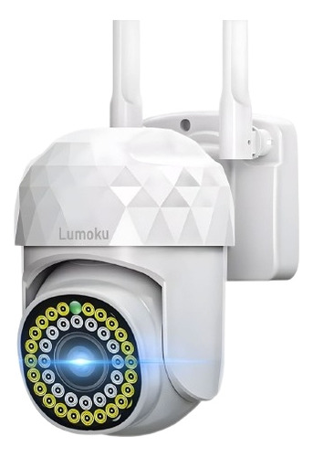 Cámara de seguridad  Lumoku cámara de seguridad Wireless con resolución de 2MP visión nocturna incluida blanca