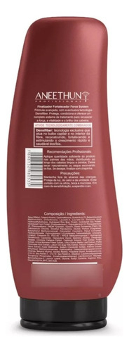 Kit Aneethun Force Shampoo Máscara Finalizador Com 2 Doses