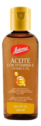 Aceite Con Vitamina E Jaloma 120 Ml