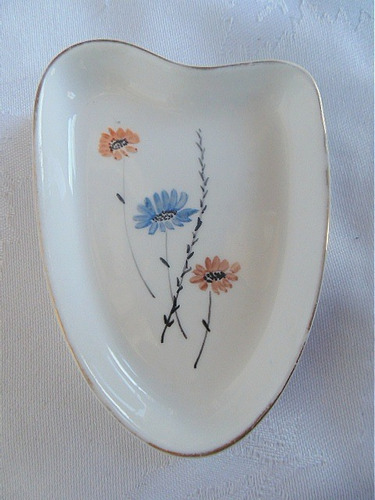 Sussex Bone China Porcelana Vintage Pintada A Mano Y Firmada