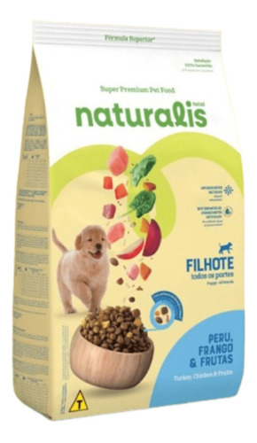 Naturalis Perro Cachorro Pollo/pavo/frutas 10,1 Kg. Np