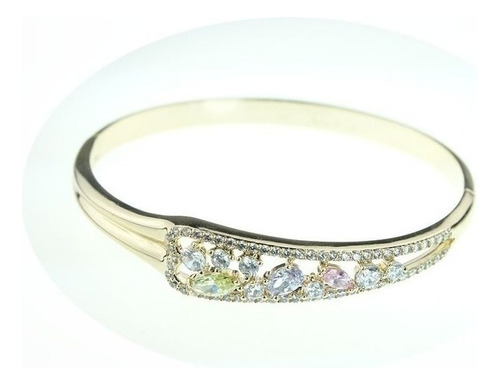 *pulseras Oro 18k Exclusiva Calidad Diamante De Cristal Moda