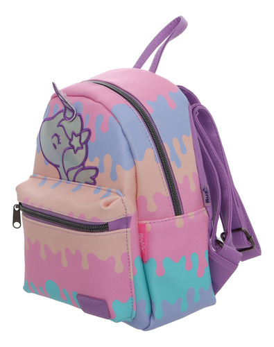 Mochila Ruz De Unicornio Color Morado Capacidad 8 L Para Niñas
