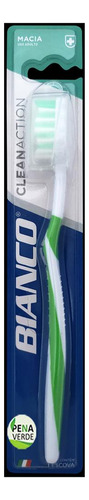 Escova De Dente Clean Action Bianco Macia Anatômico Verde