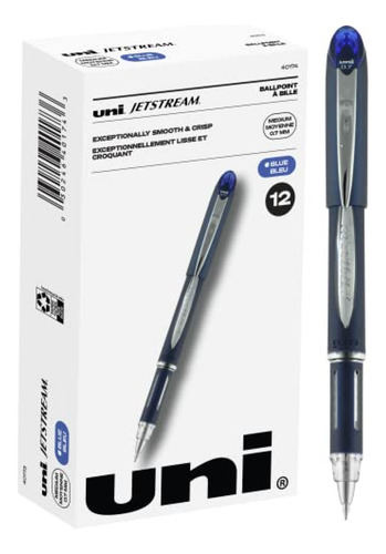 Uniball Jetstream Stick Pen, Paquete De 12, Bolígrafos Azule