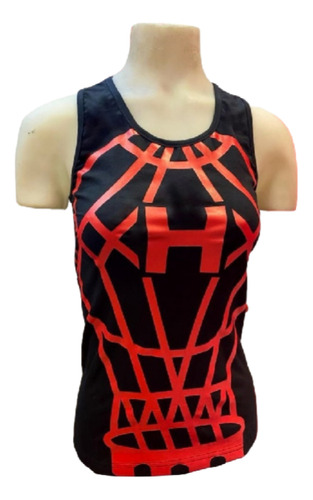 Musculosa Globo Huracán Negra