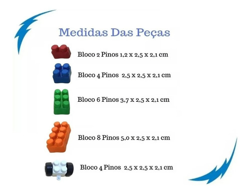 Imagem 4 de 8 de Blocos De Montar 350 Peças Infantil Encaixar
