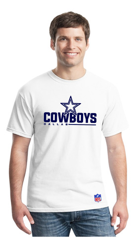 Playera Adulto Cowboys Vaqueros De Dallas Nfl Mod. 05 Eg