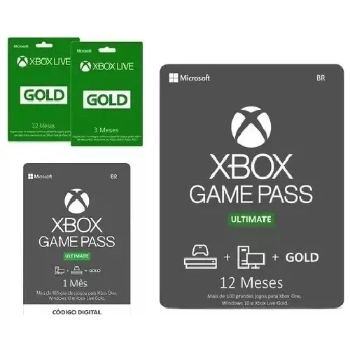 Gift Card Xbox Game Pass Ultimate 1 Mês - Digital Xbox