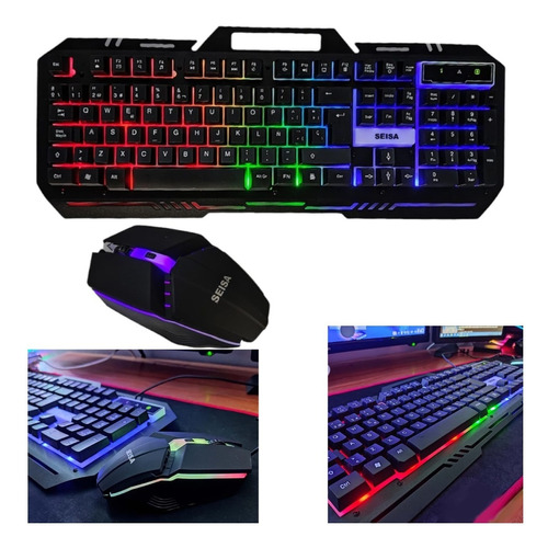 Kit Gamer/ Teclado Gamer (luces Rgb) + Mouse Luces Nuevo