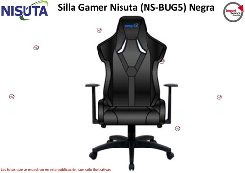 Silla Gamer Nisuta (ns-bug5) Negra