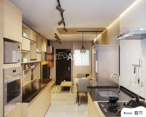Imagem 2 de 10 de Smart Home , Casa Econômica Automatizada, Indaiatuba, 02 Dorms, Planta Integrada - Ca05003 - 70110609