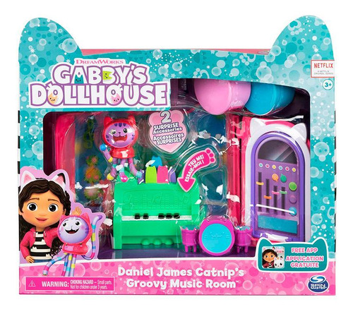 A Casa Mágica Da Gabby Playset Quarto Música Do Dj Catnip