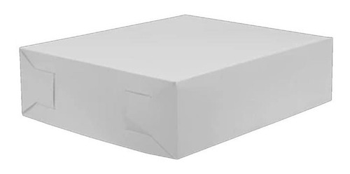  Caja Blanca Lisa 26x23+7cm Paquete Con 10 Cajas 