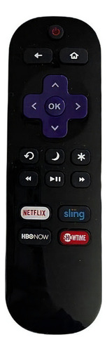 Control Compatible Con Pantalla Hitachi Roku Tv Mas Funda
