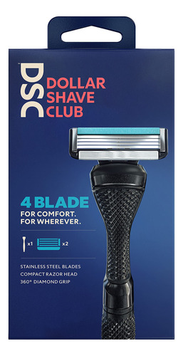 Dollar Shave Club Juego De 4 Cuchillas Para Rasurar Todo Ter