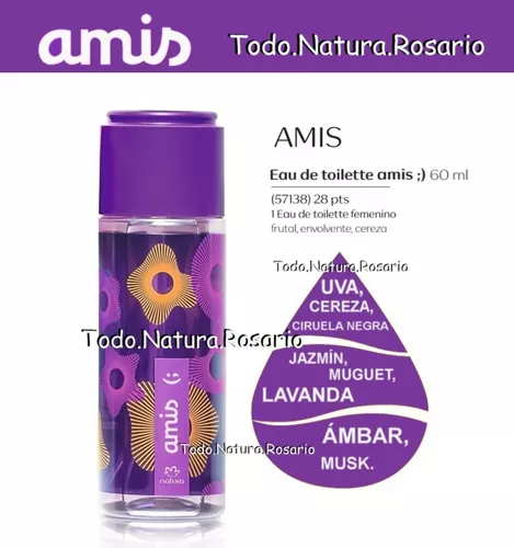 Kit X2 Perfumes Amis ;) Frutal (violeta) Todo Natura Rosario