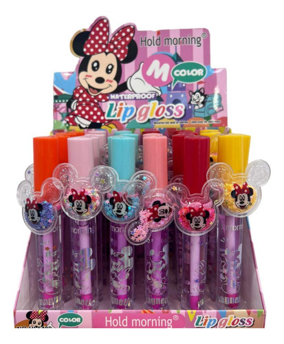 Pack 6 Lip Gloss Brillo Labial Mickey Mouse