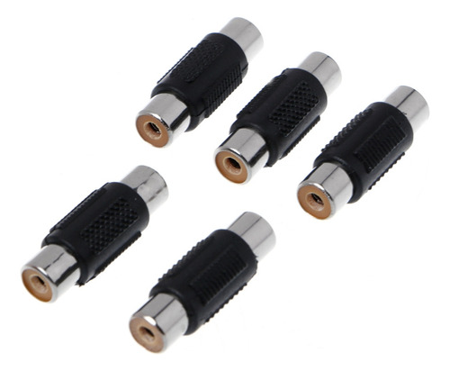 Adaptador Union Rca Hembra Audio Video - Lote X 5 Unidades