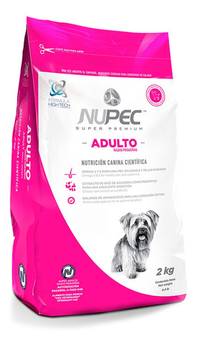  Alimento Para Perro Nupec Adulto Raza Pequeña 2kg