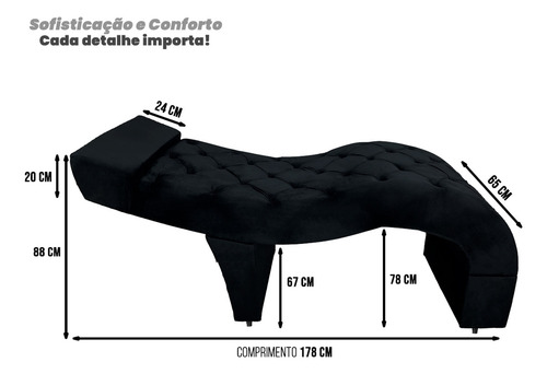 Kit Maca Poltrona Aveludada Capitone E Cadeira/banco Extensão De Cilios Lash Designer Sobrancelhas Cor Preto