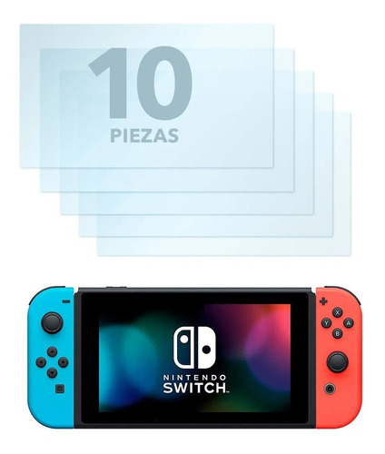Pack De 10 Micas Para Nintendo Switch Maxima Proteccion 