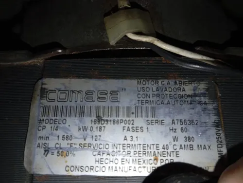Motor Para Lavadora (Usado)