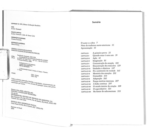 Constantin Stanislavski - A Preparação Do Ator / A Construção Do Personagem / A Criação De Um Papel - 3 Volumes (Usado)