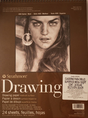 Imagen 1 de 1 de Cuaderno Dibujo Strathmore Drawing 27.9 X 35.6cm 24hojas