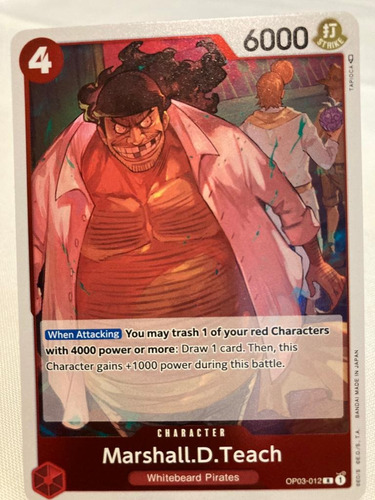 One Piece Tcg Op03-012: Marshall D. Teach (r)